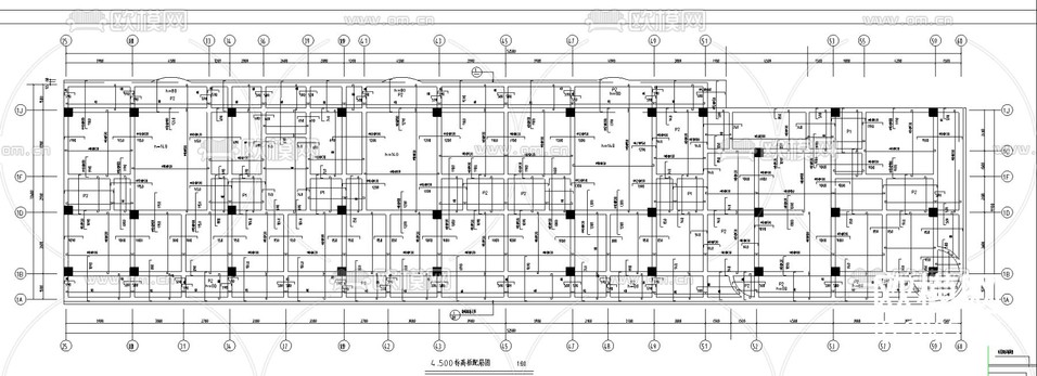 底層為商場的多層住宅樓CAD施工圖下載(渲染圖3)