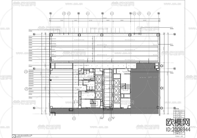 某辦公樓大堂CAD施工圖+效果圖下載(渲染圖2)