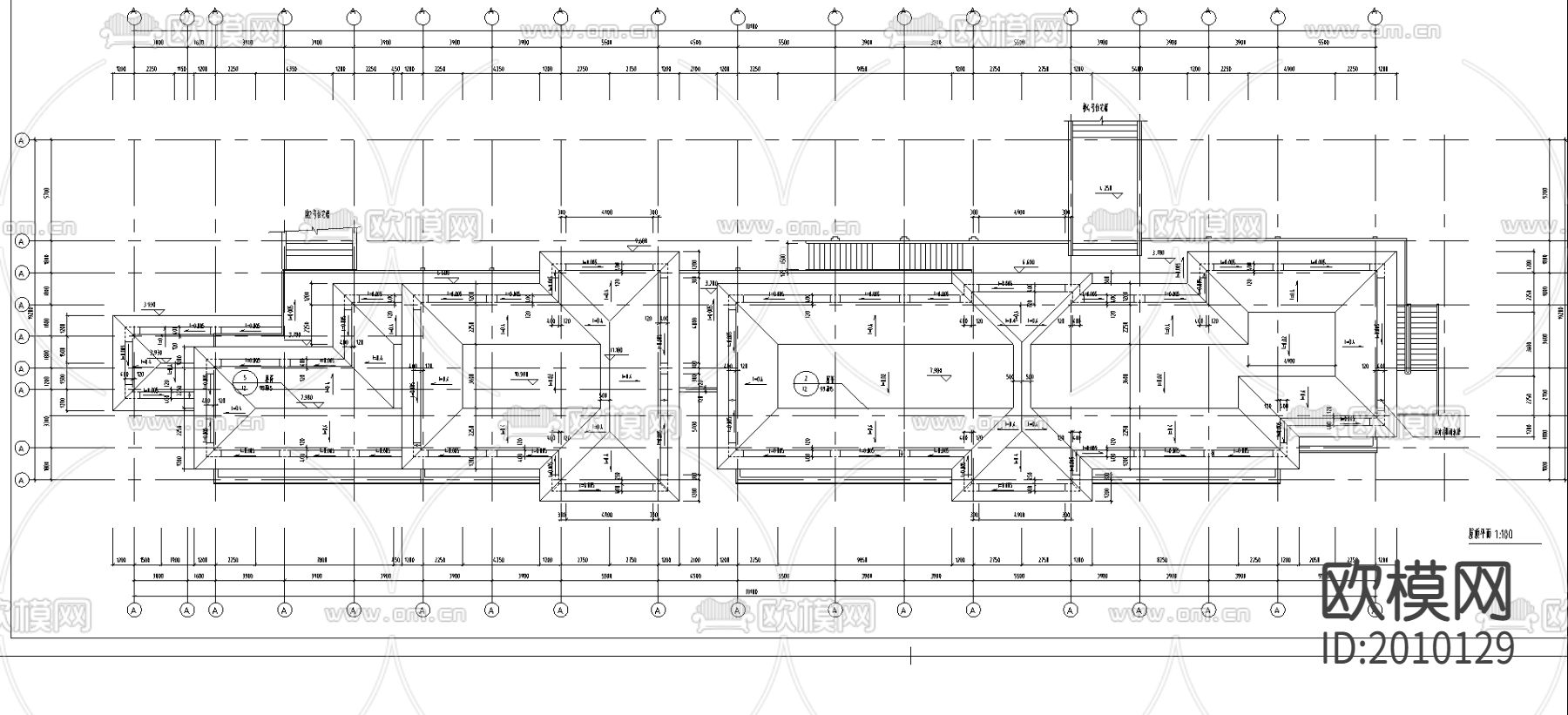 商业街cad施工图下载（渲染图1）