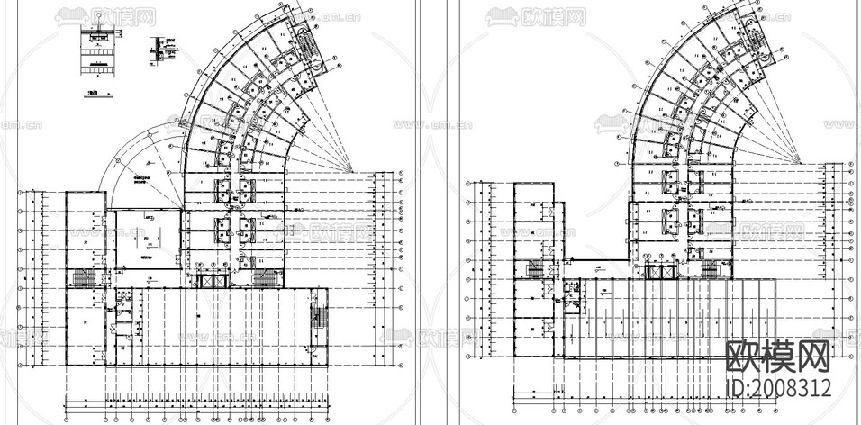 酒店建筑cad施工圖下載(渲染圖5)