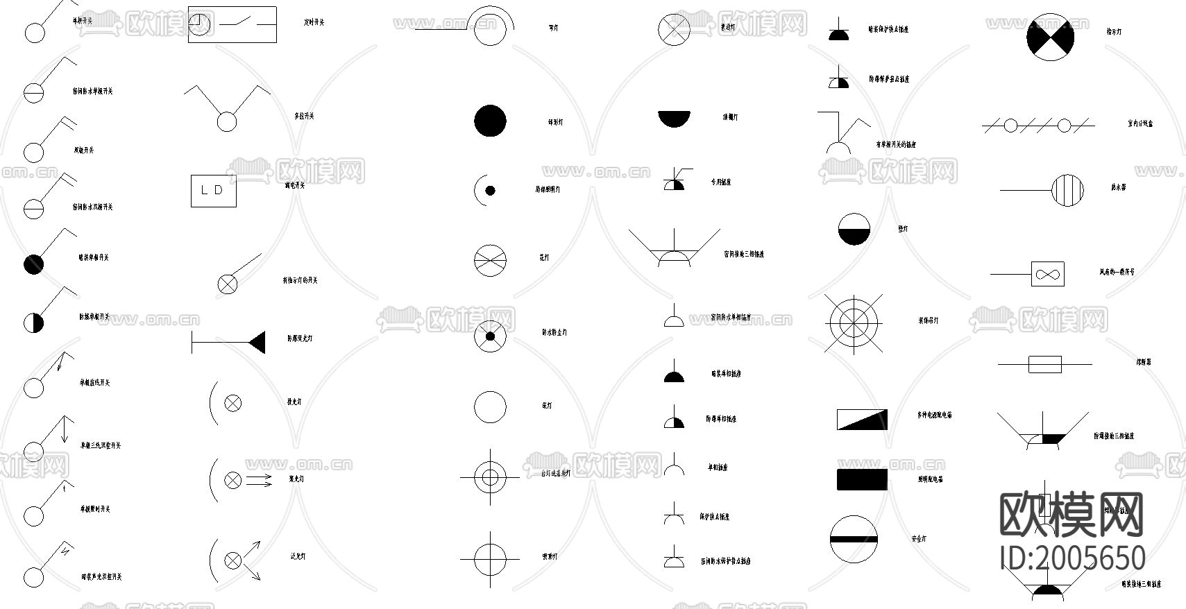电源开关照明图块2下载（渲染图1）