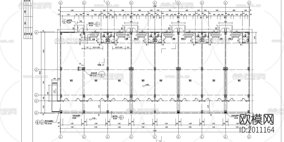 商鋪cad施工圖下載(渲染圖5)