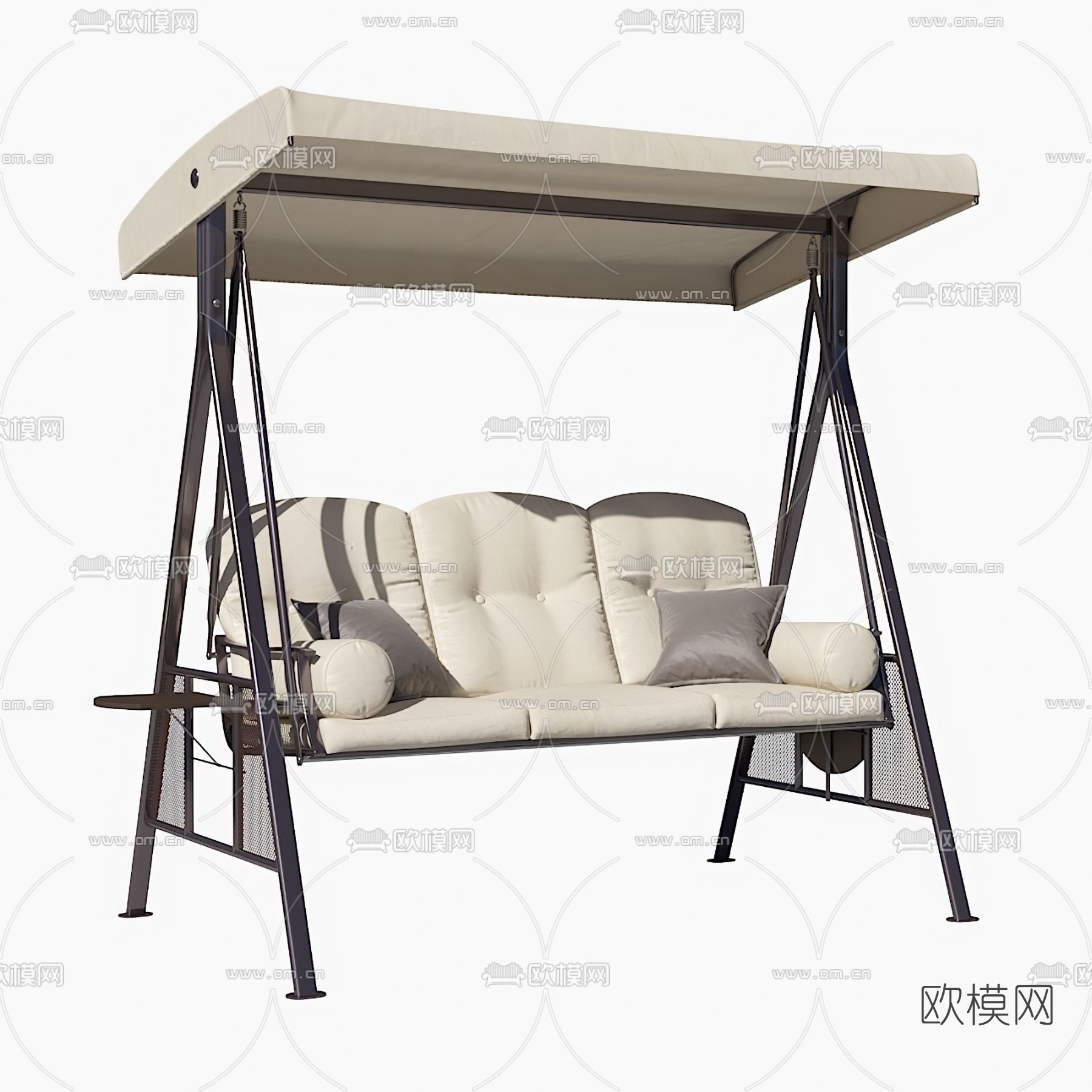 现代户外吊椅休闲椅3d模型下载（渲染图4）