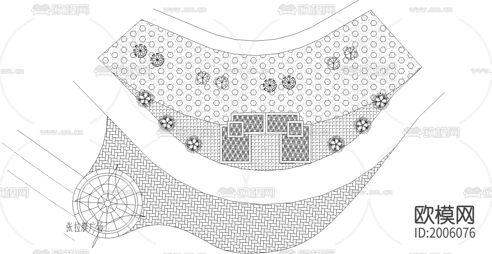沙滩浴场CAD施工图下载（渲染图2）