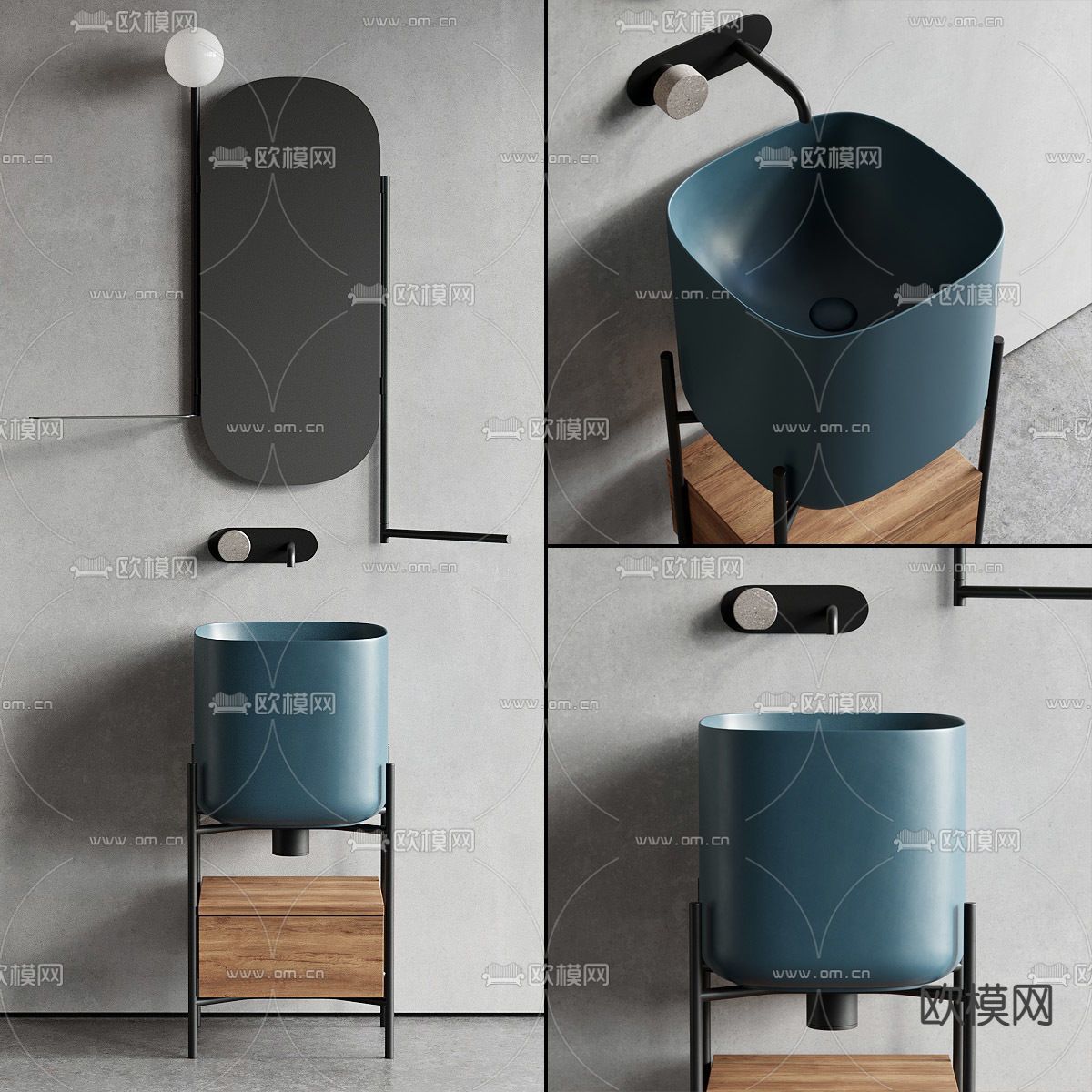 北欧洗手台3d模型