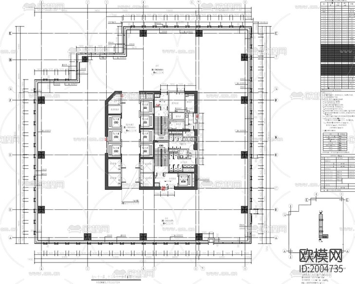 廣田總部大廈建筑cad施工圖下載(渲染圖5)
