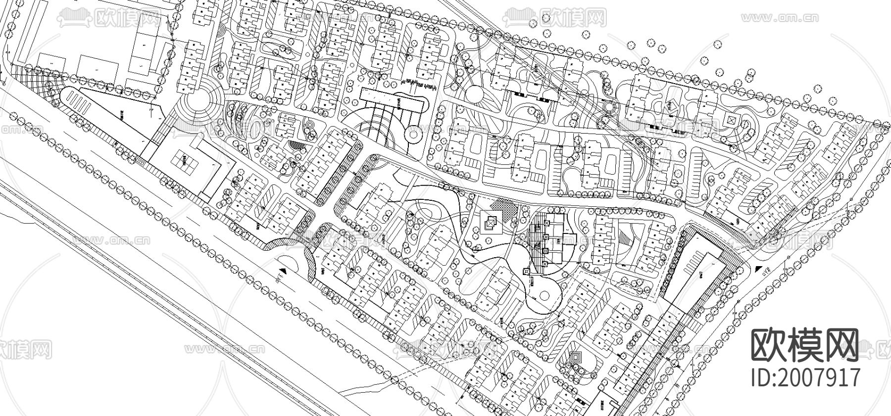某居住小区cad施工图下载