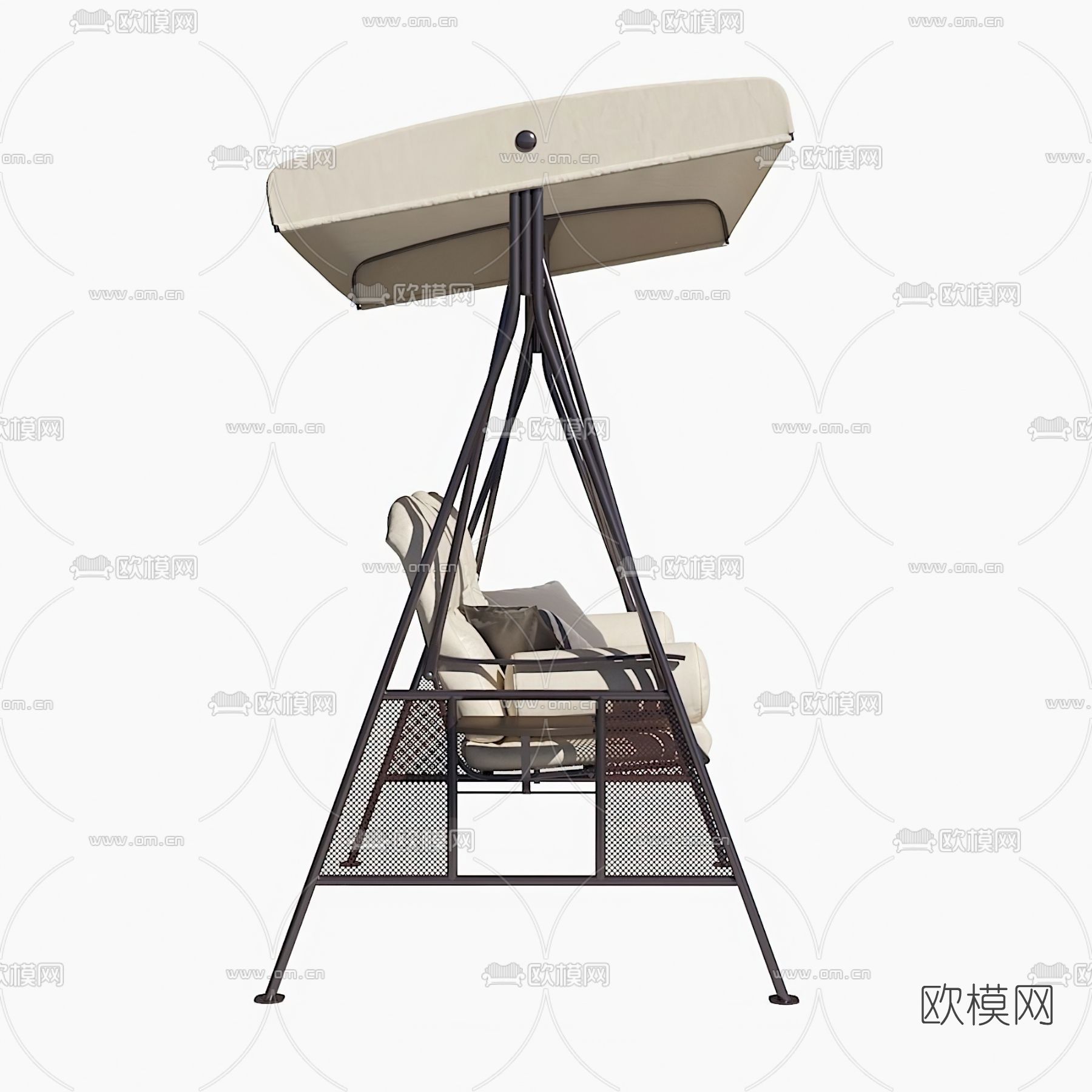 现代户外吊椅休闲椅3d模型下载（渲染图2）