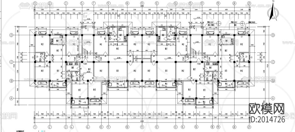 國貿中心一期建筑CAD施工圖下載(渲染圖4)