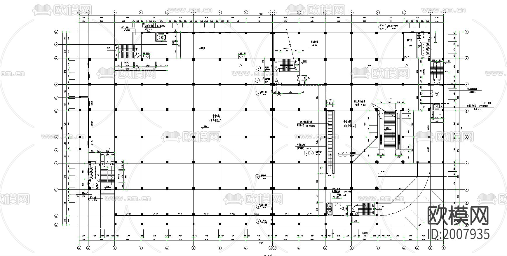 商业大厦建筑施工图下载（渲染图1）