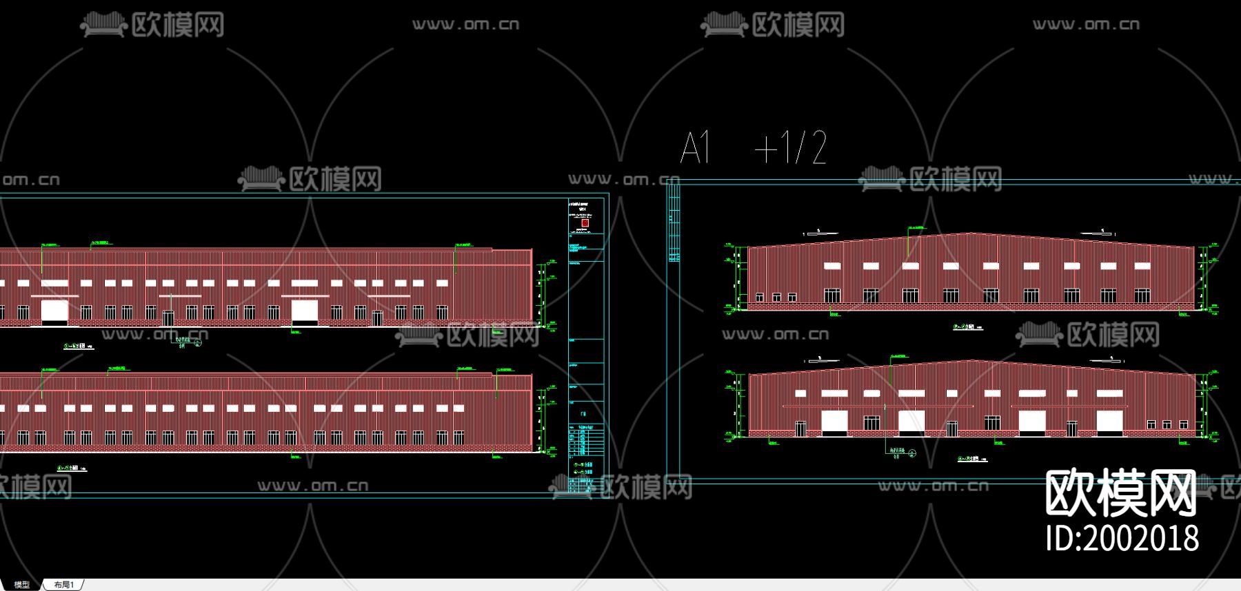 小广场绿化配置平面图下载（渲染图2）