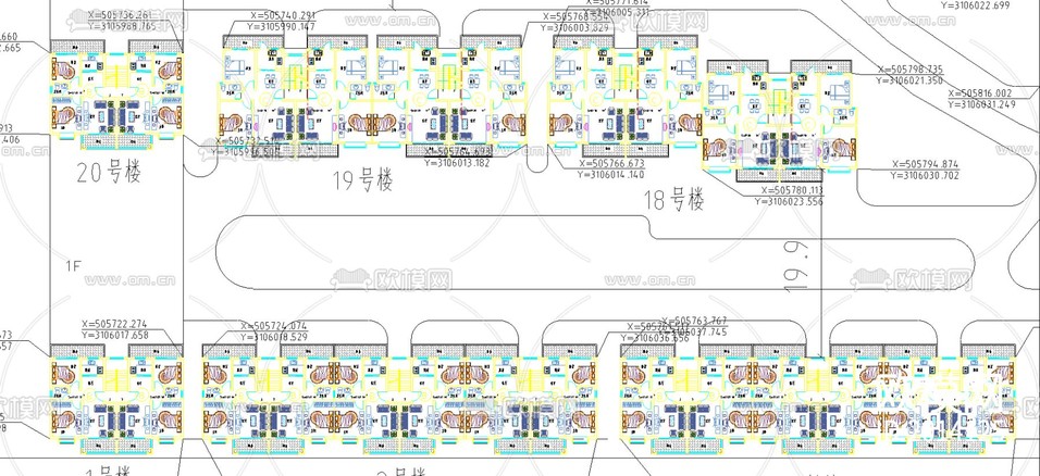 住宅小区景观规划cad施工图下载(渲染图2)