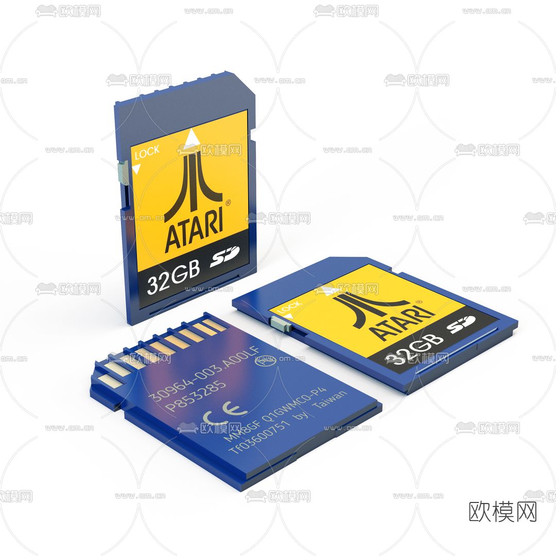 现代相机存储卡内存卡SD卡3d模型下载