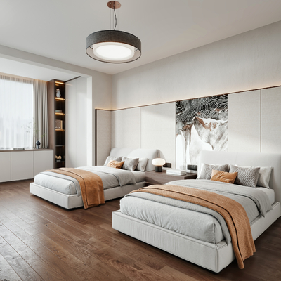 卧室老人房3d模型