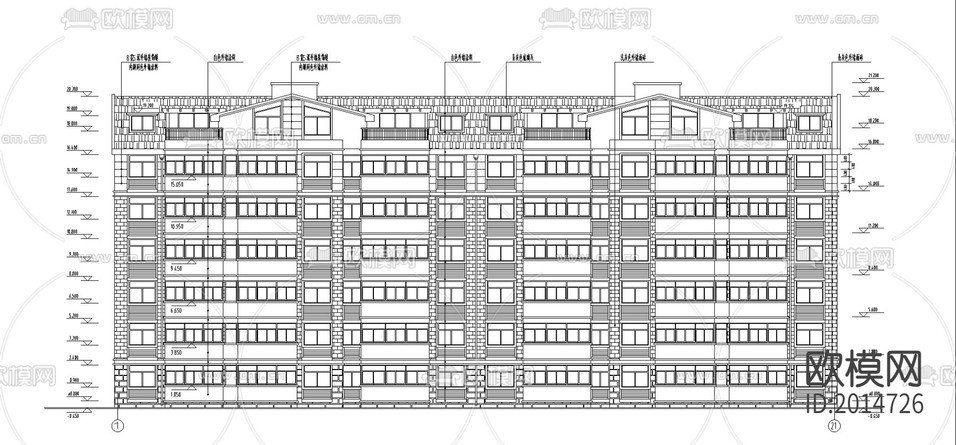 國貿中心一期建筑CAD施工圖下載(渲染圖1)