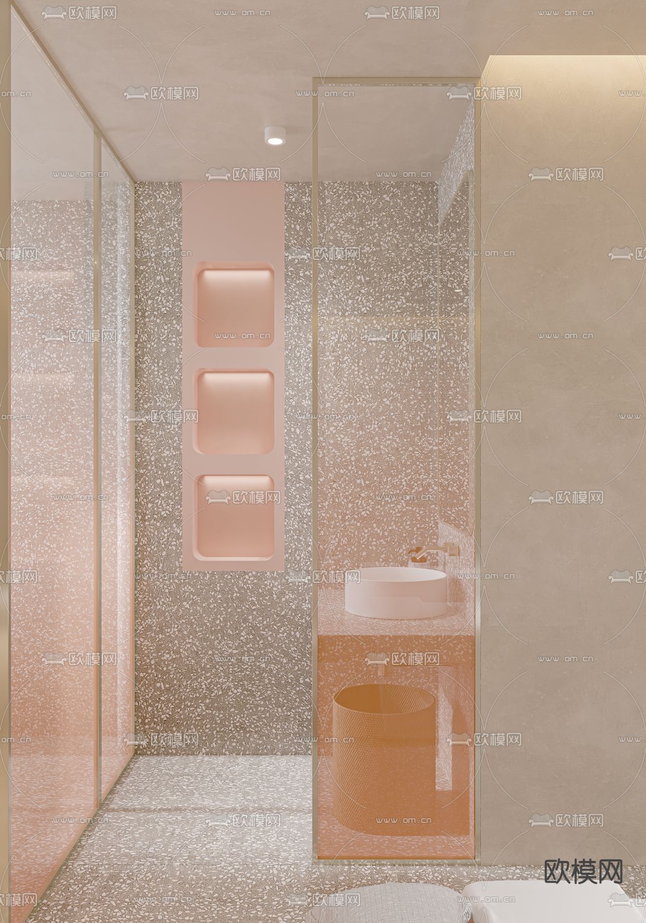 现代SPA护理间3d模型下载（渲染图6）