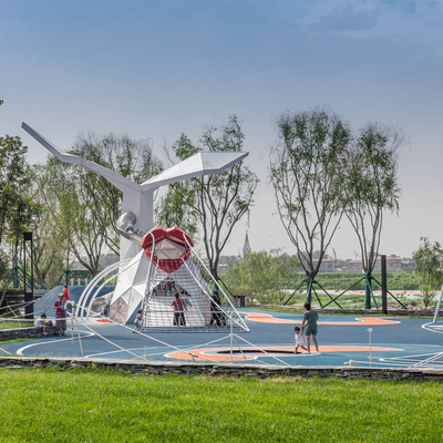  现代儿童运动器械su模型 