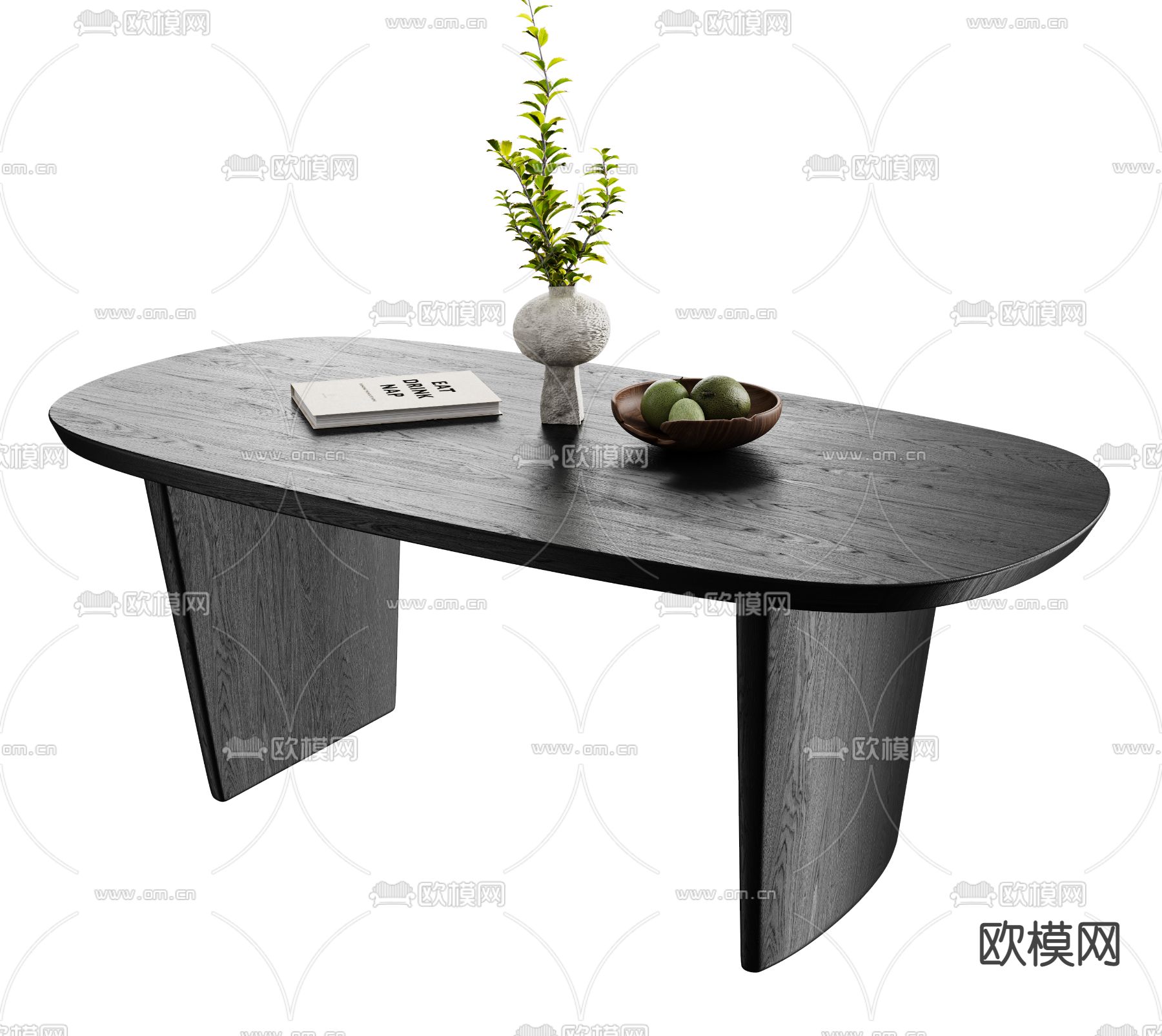 Cassina 现代餐桌3d模型下载