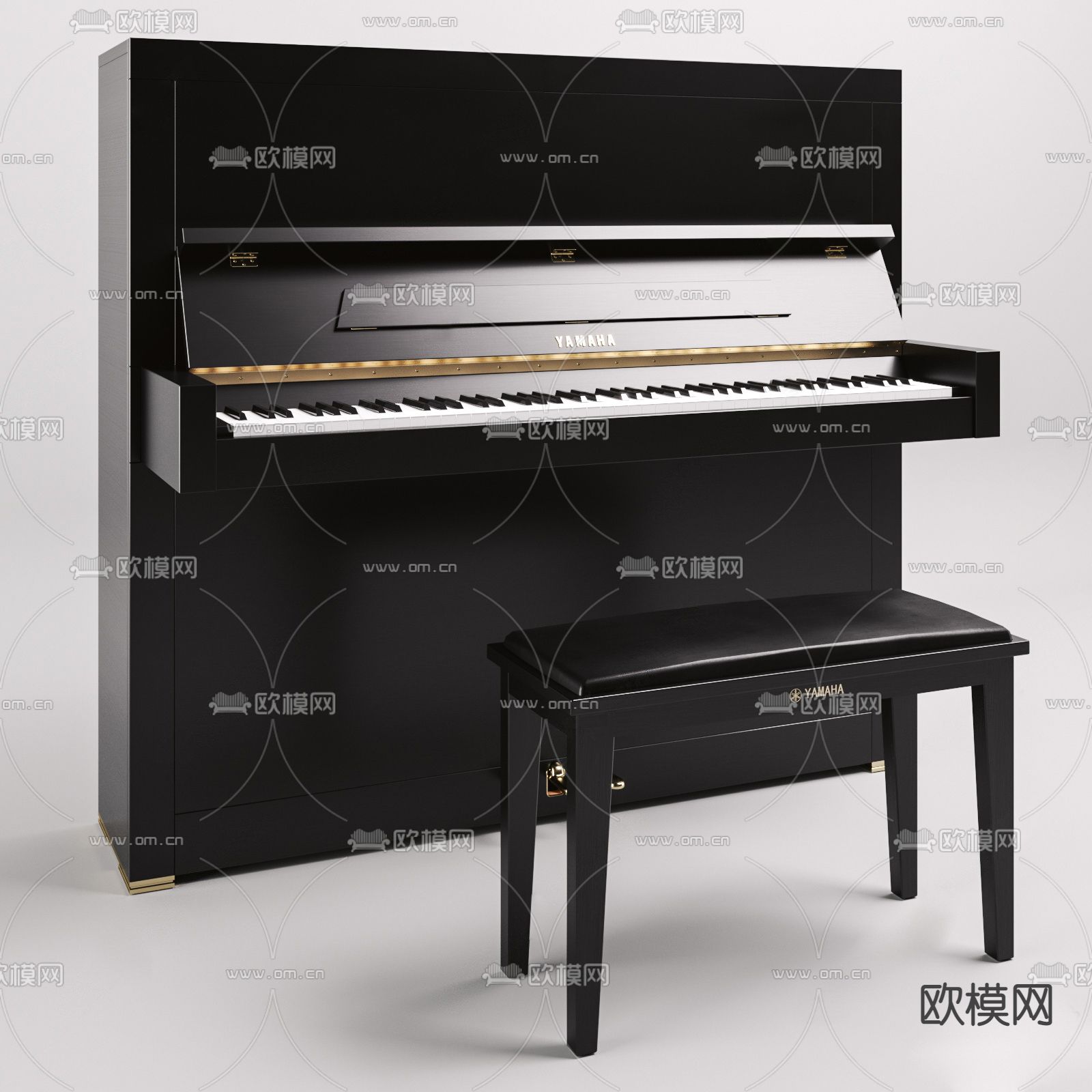 现代钢琴su模型