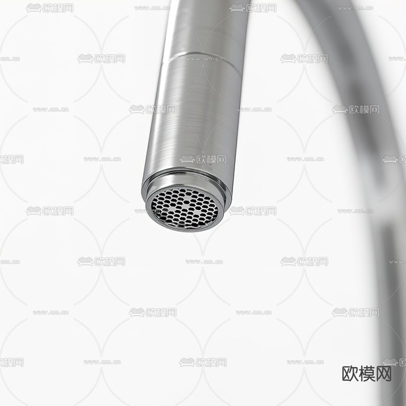 现代不锈钢水槽洗菜盆3d模型下载(渲染图2)