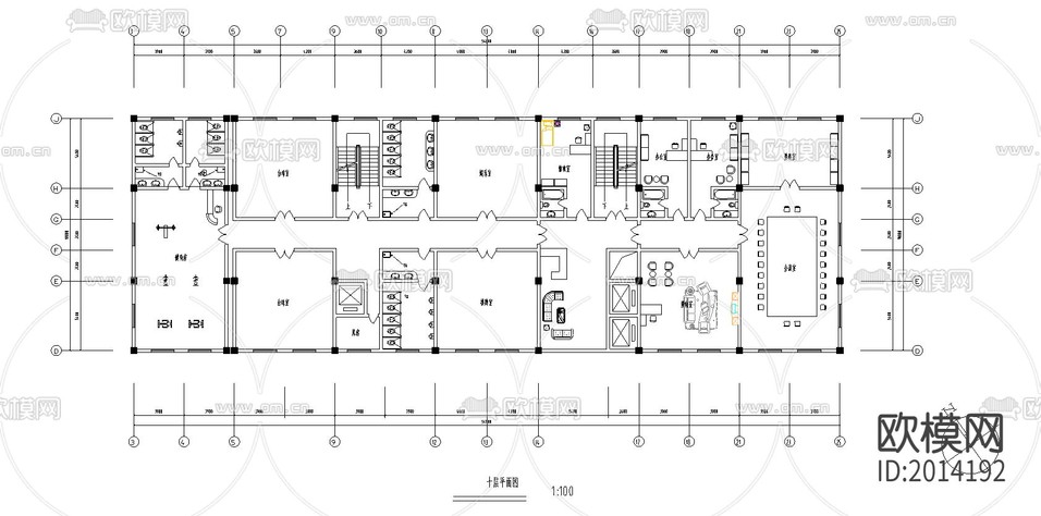酒店cad施工圖下載(渲染圖2)