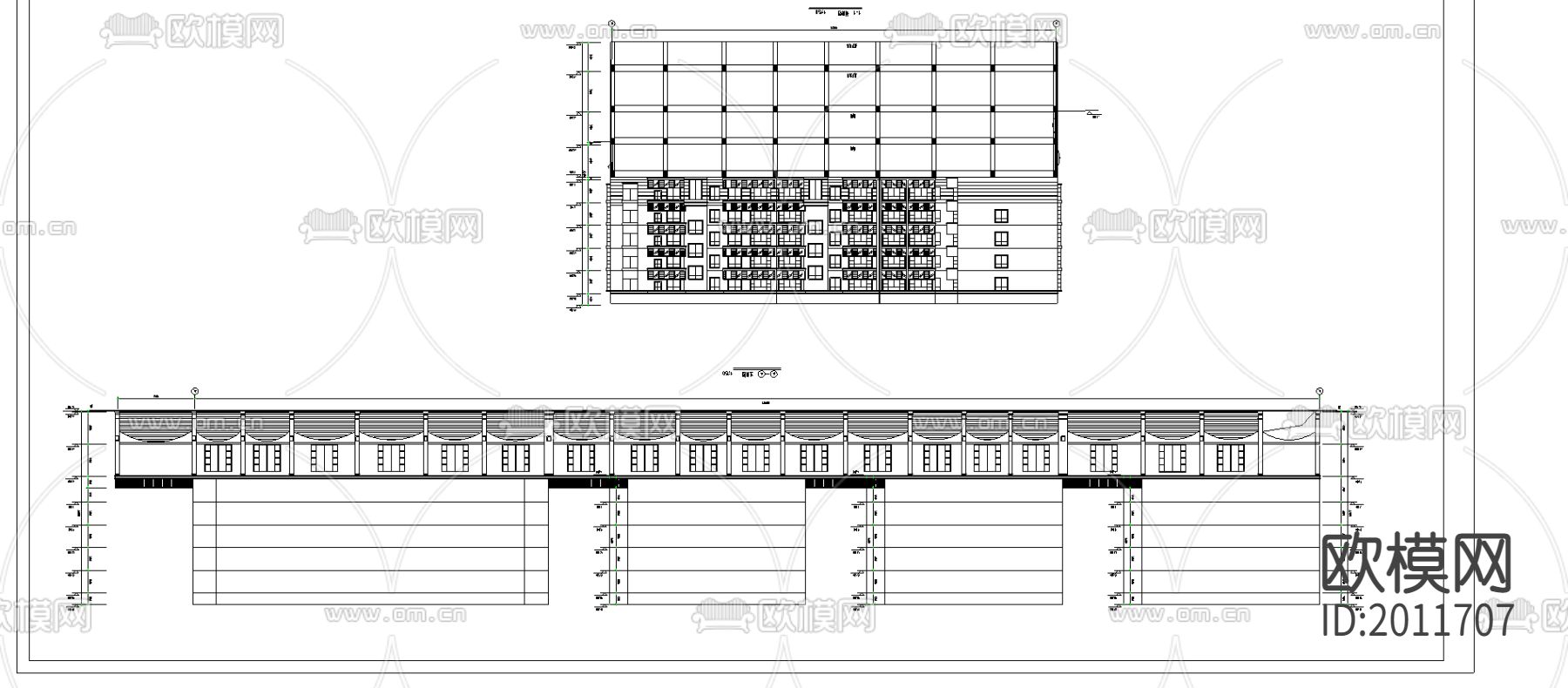 某商场建筑CAD施工图下载（渲染图1）