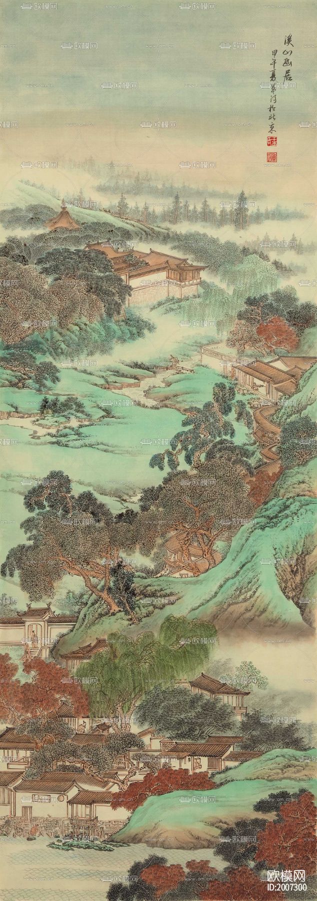 水墨山水画下载（渲染图2）