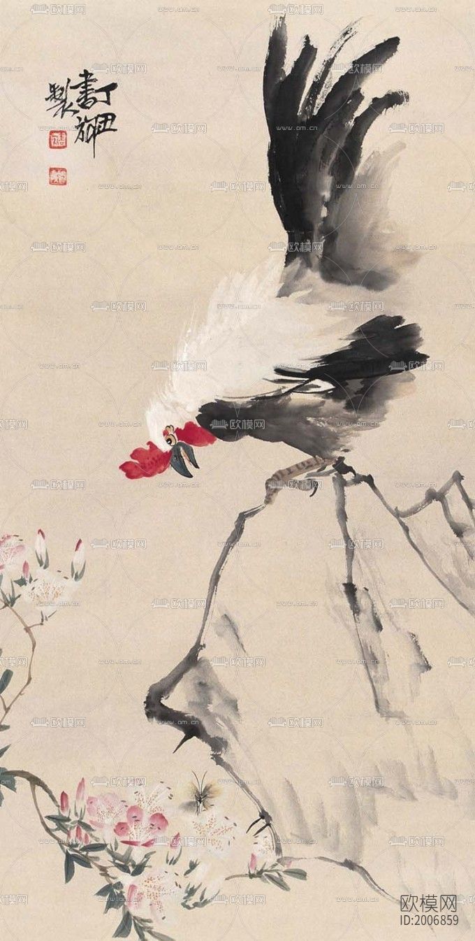 家禽山水画下载（渲染图5）