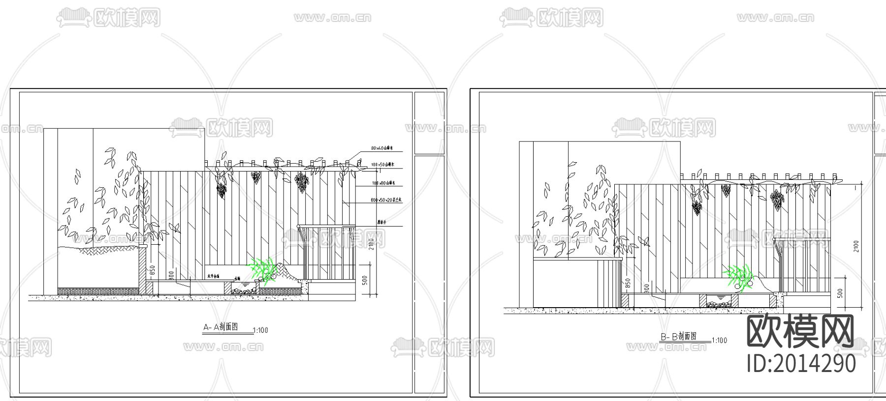 花园cad施工图下载（渲染图2）