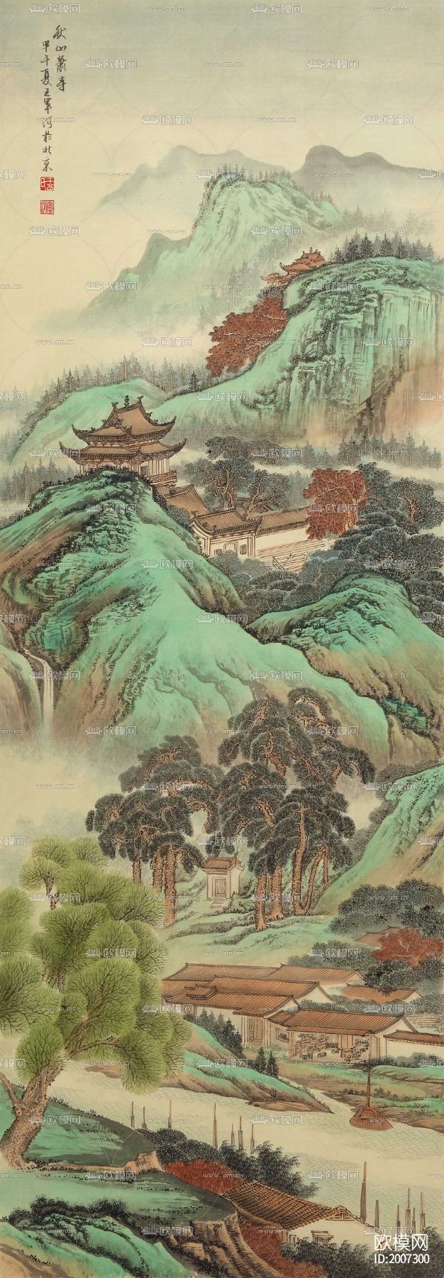 水墨山水画下载（渲染图1）