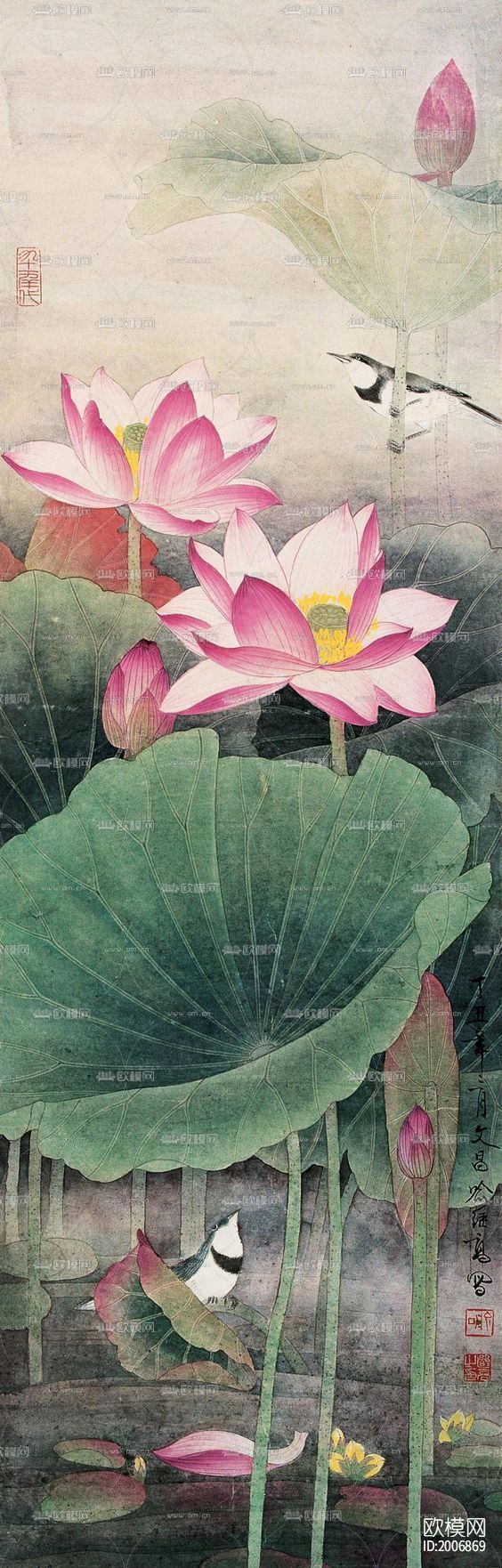 水墨素荷下载（渲染图8）