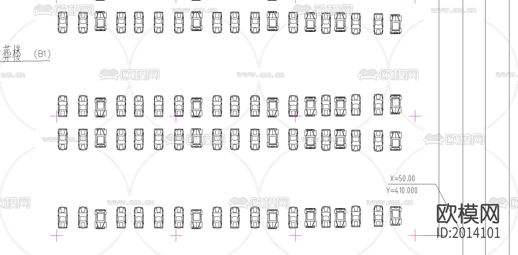 永福陵园总平面图cad图库下载（渲染图2）