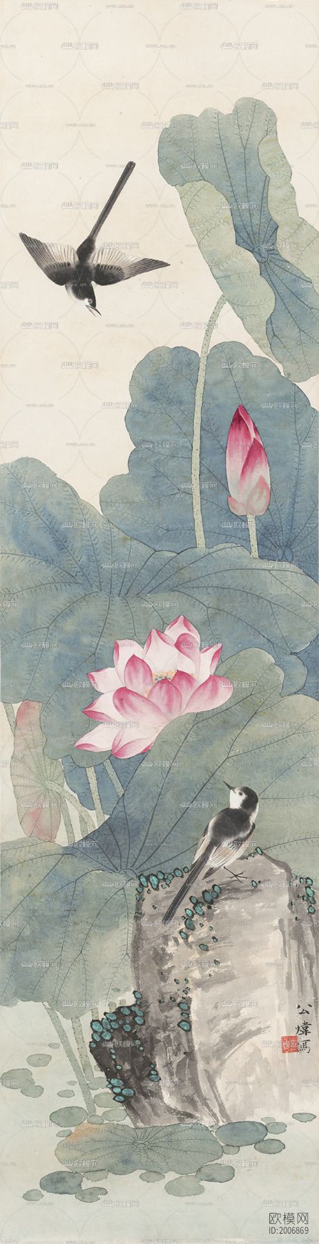 水墨素荷下载（渲染图9）