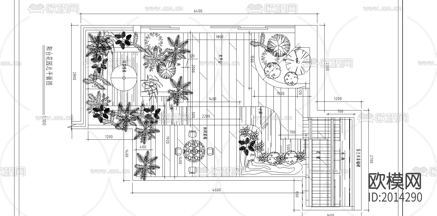 花园cad施工图下载（渲染图1）