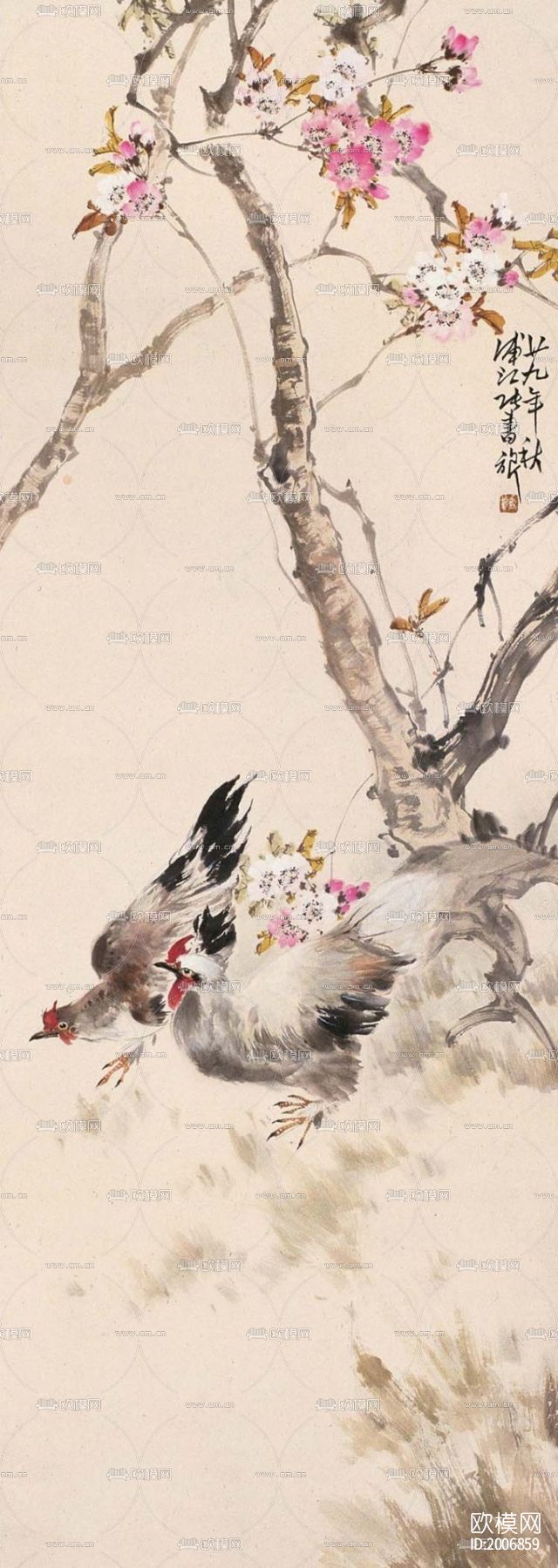 家禽山水画下载（渲染图4）