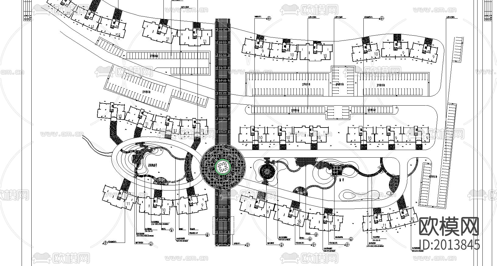 某公园cad施工图下载（渲染图1）