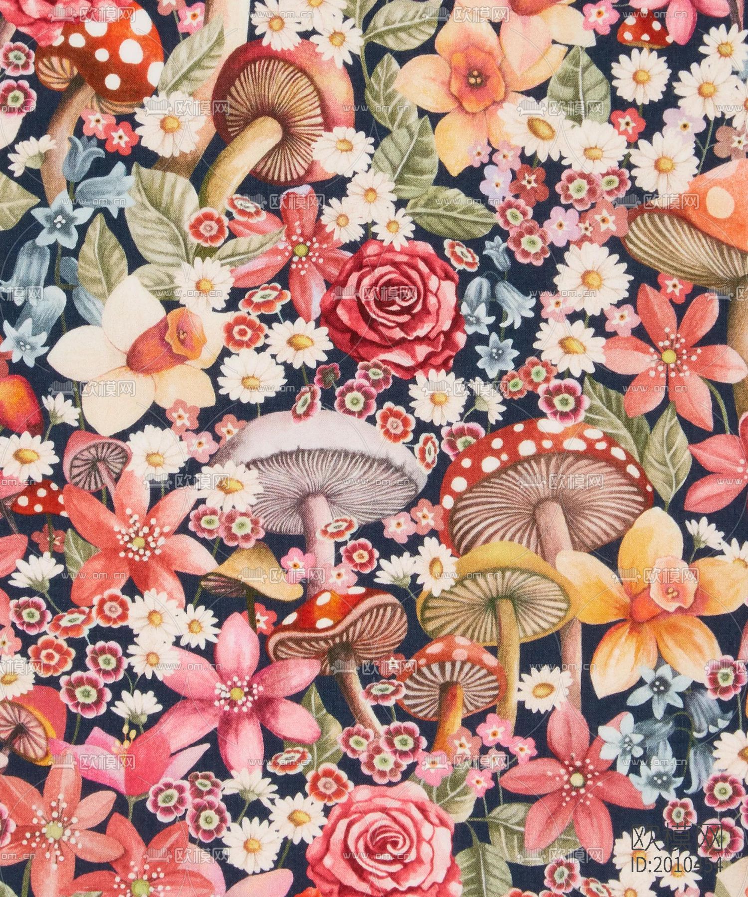 粉色植物碎花壁纸下载