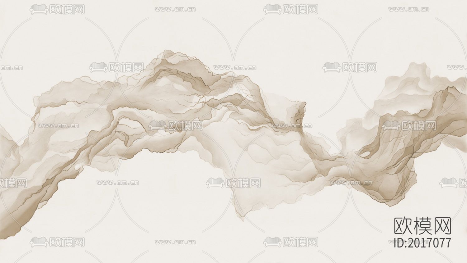 新中式抽象山水壁纸下载（渲染图3）