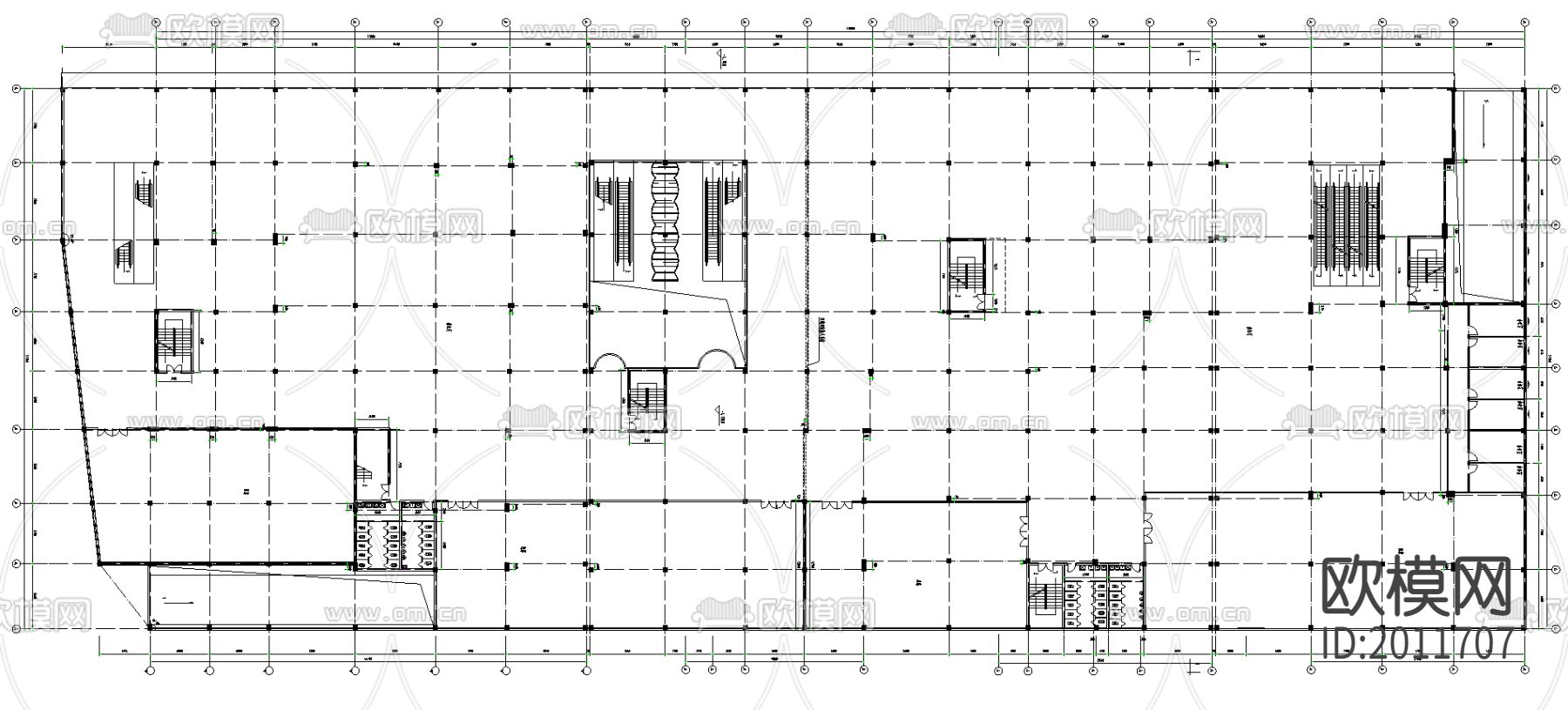 某商场建筑CAD施工图下载（渲染图2）