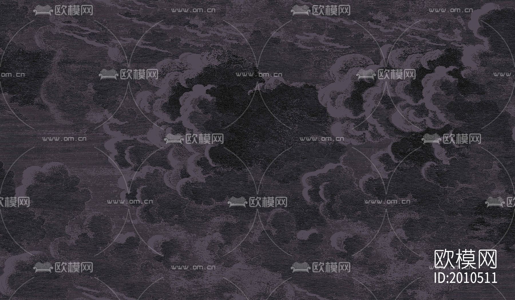 黑色波浪祥云地毯下载