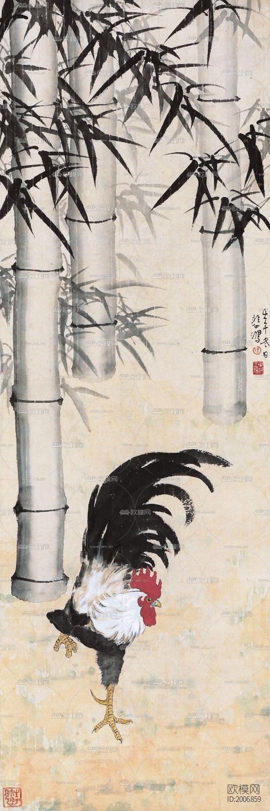 家禽山水画下载（渲染图10）