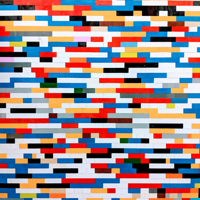  彩色图案条纹壁纸 