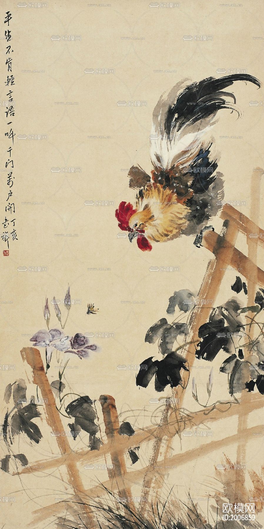 家禽山水画下载（渲染图3）