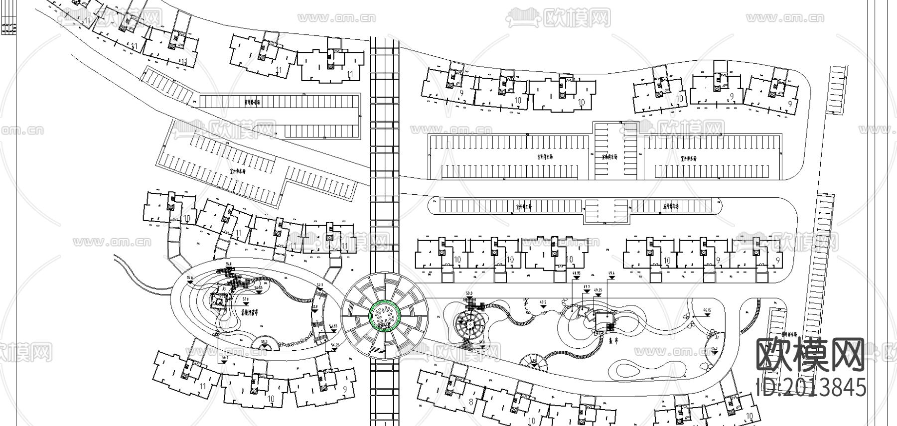 某公园cad施工图下载（渲染图2）