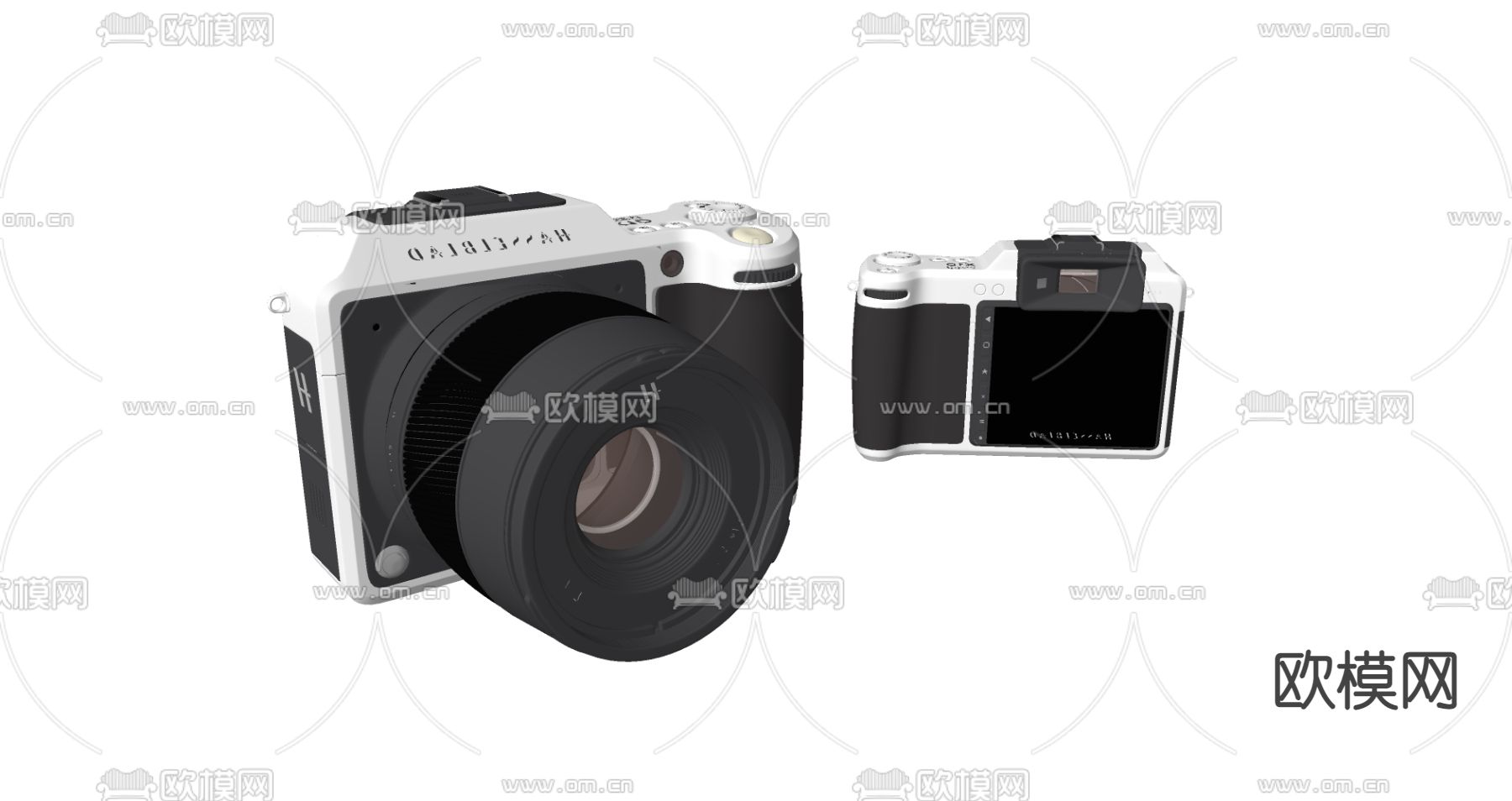 现代相机su模型下载（渲染图2）