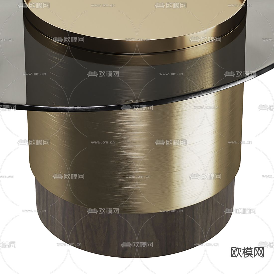 现代金属玻璃子母茶几3d模型下载（渲染图5）