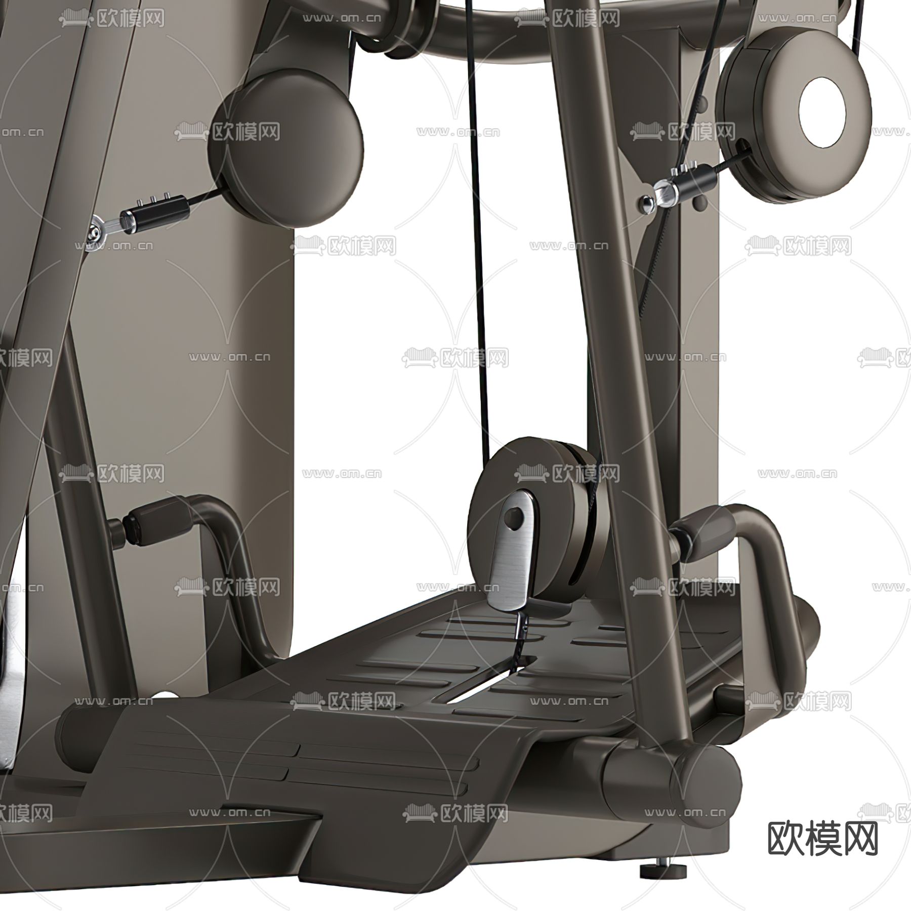 现代健身器材3d模型