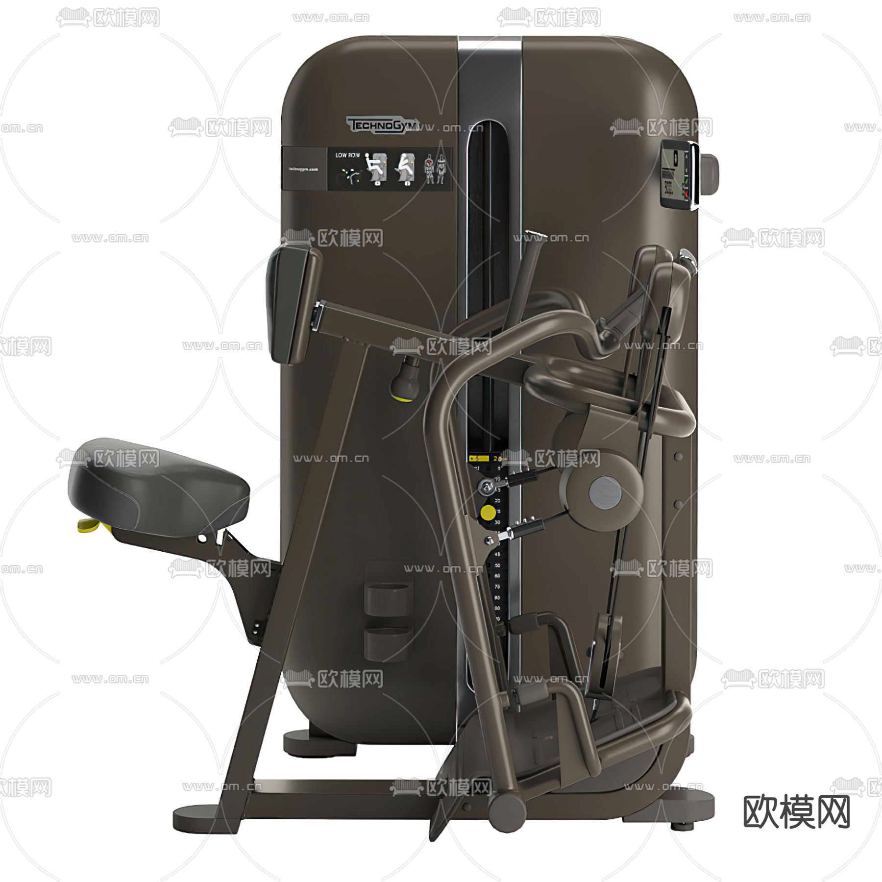 现代健身器材3d模型