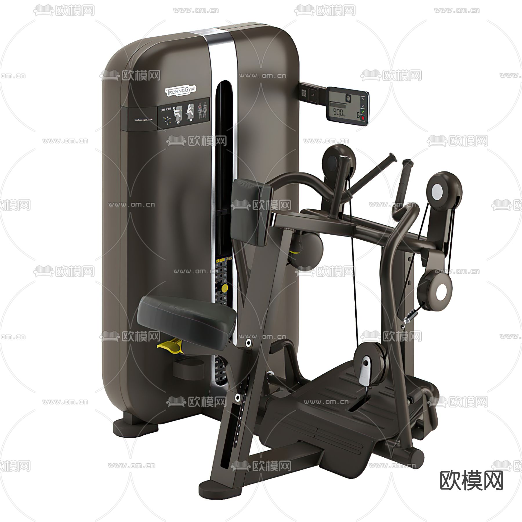 现代健身器材3d模型