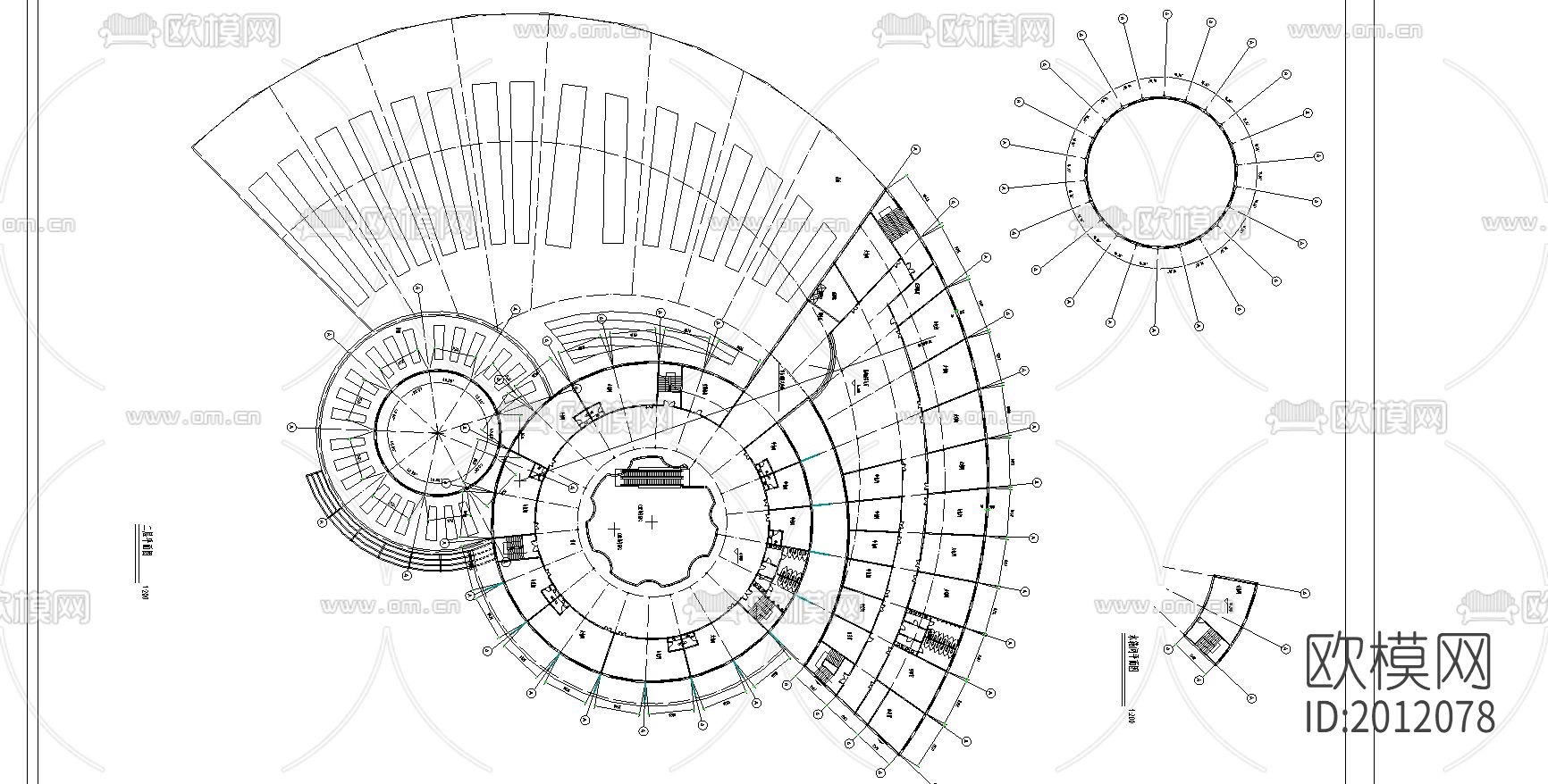 生态园餐厅cad施工图下载（渲染图2）